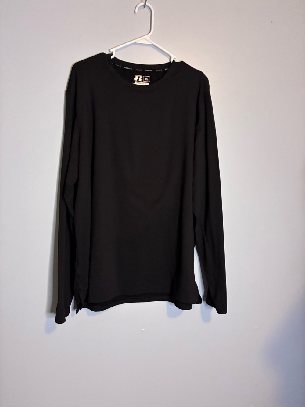 Russell Athletic Black Long Sleeve Crew Tee